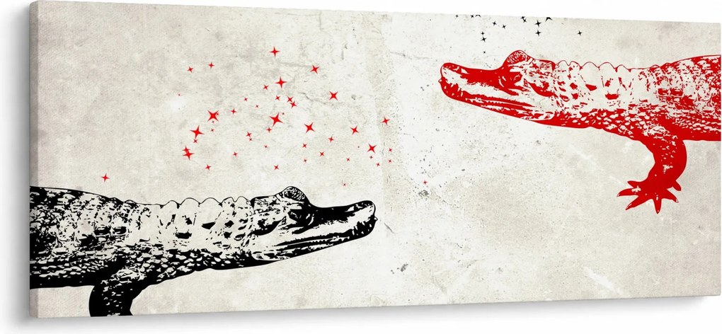 Tablou - Crocodili (120x50 cm)