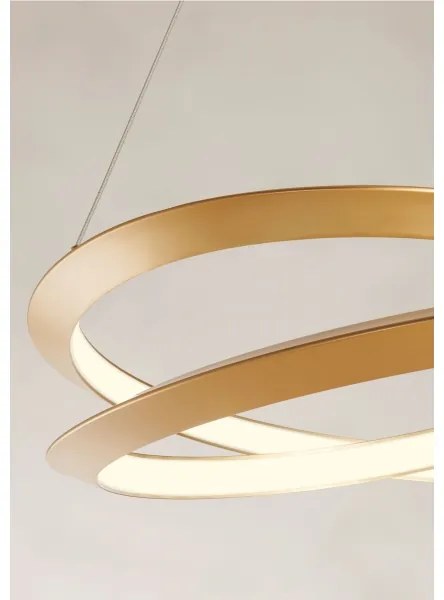 Redo 01-3377 - Lustră LED dimabilă pe cablu STORM LED/60W/230V, aurie