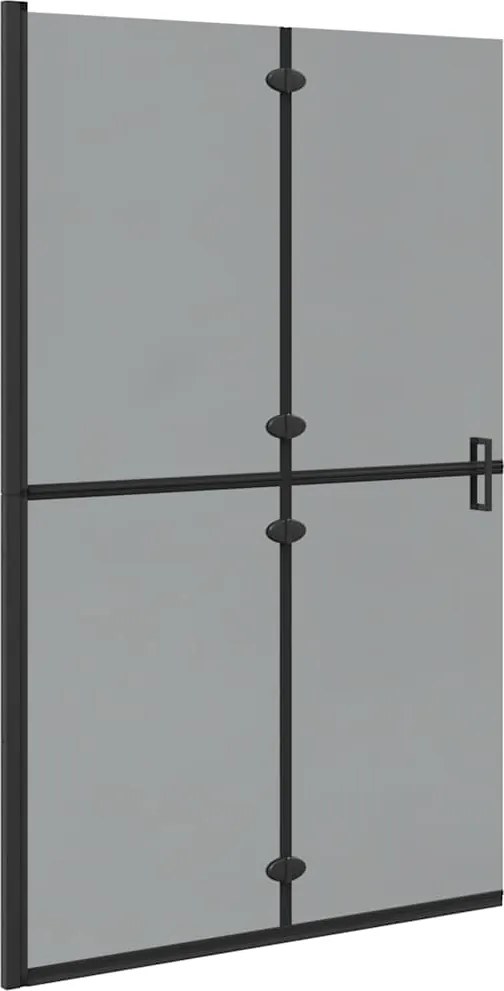 vidaXL Perete de duș Walk-In Negru 120 x 6,5 x 190 cm