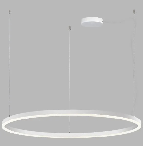 LED2 - Lustr SATURN LED dimabil pe cablu, 80W, 230V, Ø100 cm, alb