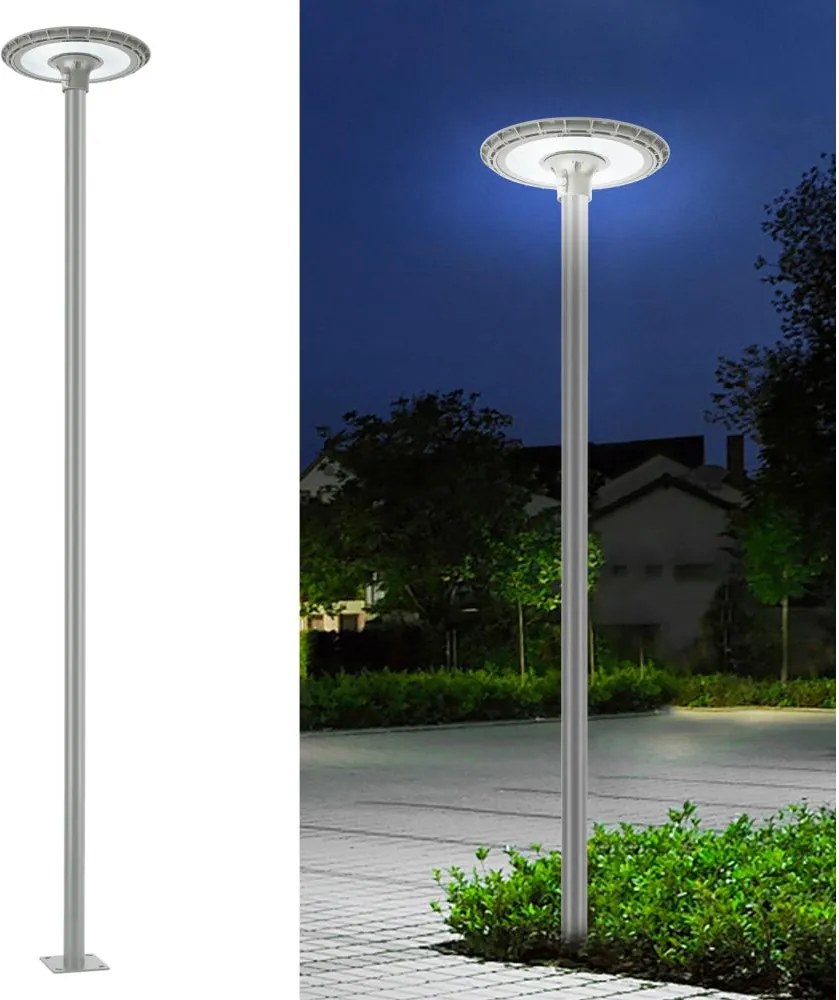 BRILAGI - Lampă stradală LED de exterior cu stâlp de 3 m URBANSPARK LED/120W/230V gri IP65