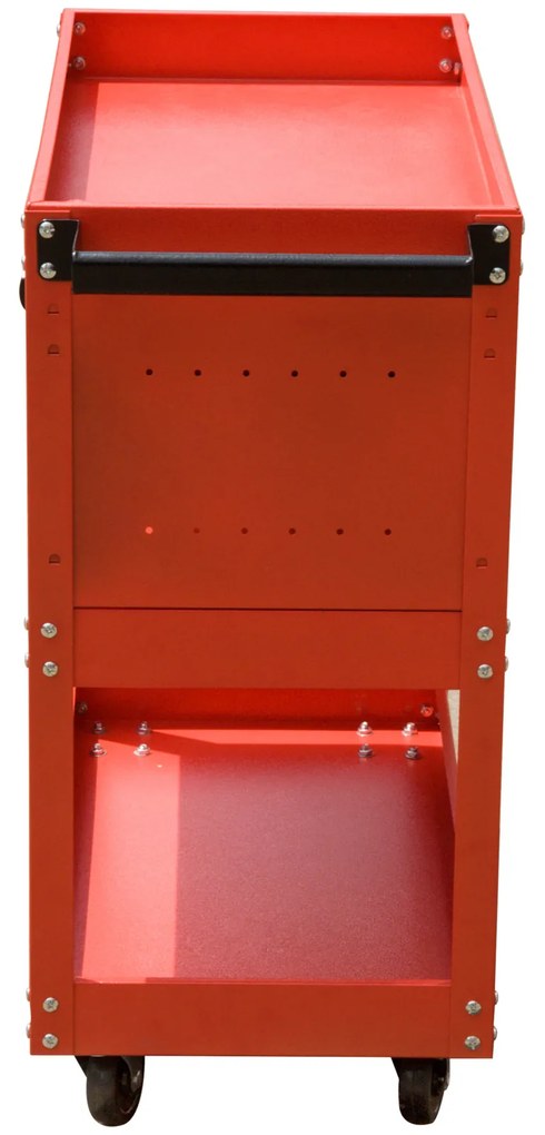 Durhand Cărucior pentru Scule Atelier, Organizator Mobil, Roșu, 70x35x75.5 cm | Aosom Romania