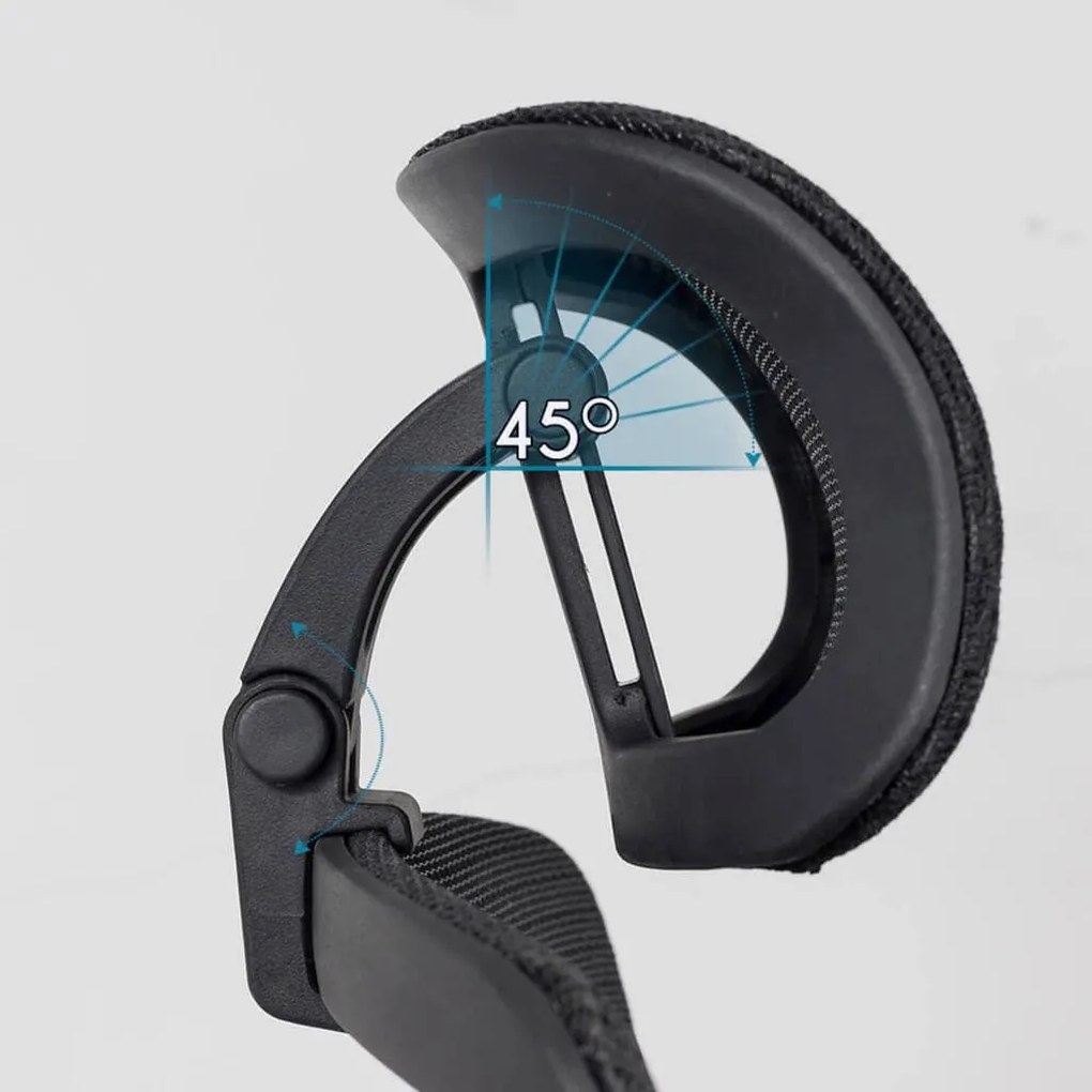 Scaun ergonomic SYYT 9506 negru, șezut culisabil și reclinare 135°
