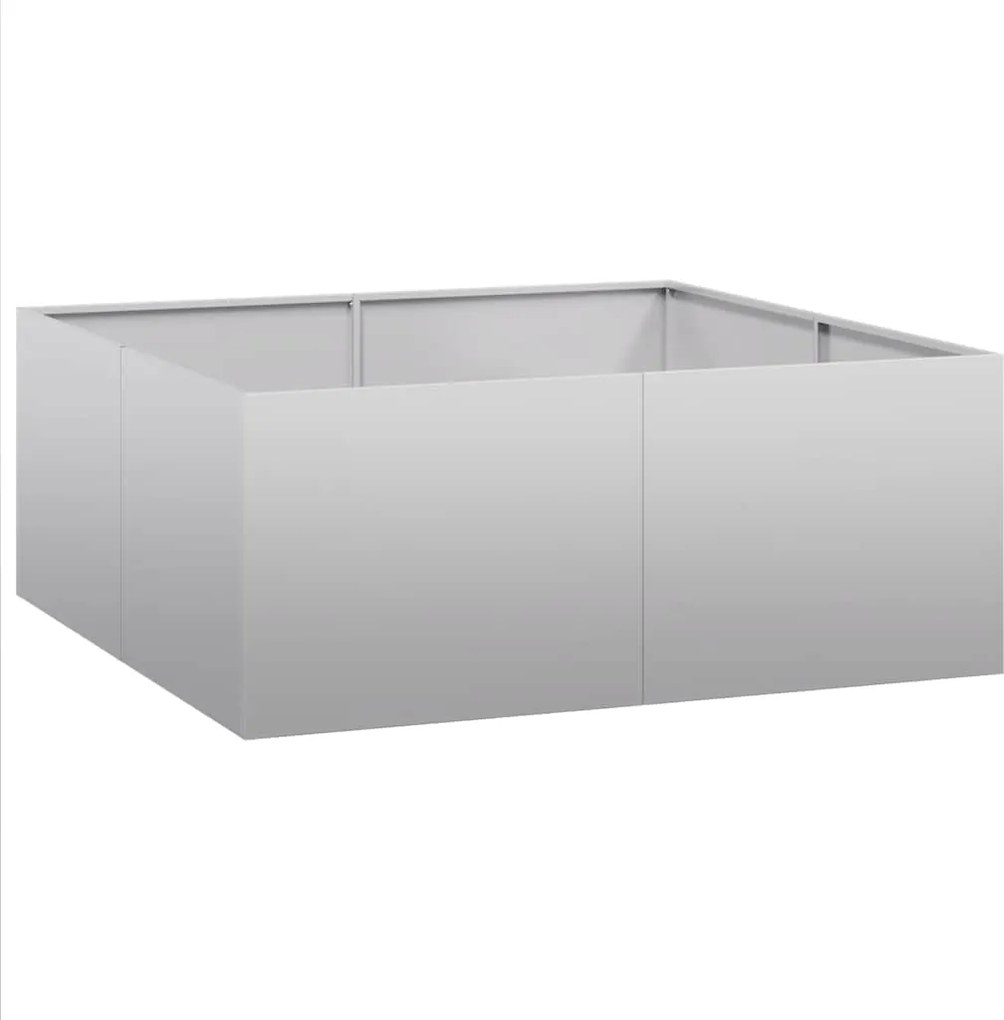 vidaXL Jardinieră 100x100x40 cm oțel galvanizat