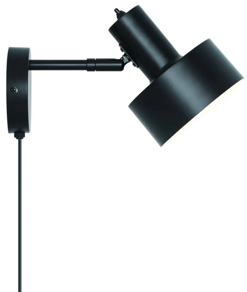 Aplica cu spot directionabil design nordic Matis negru