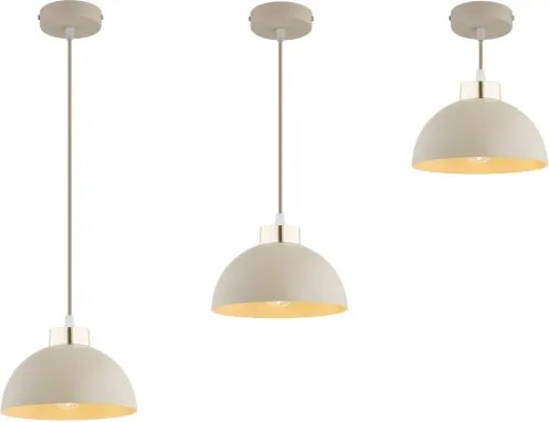 BRILAGI - Lustru suspendat pe cablu MOON 1xE27/60W/230V Ø 18 cm, bej/auriu