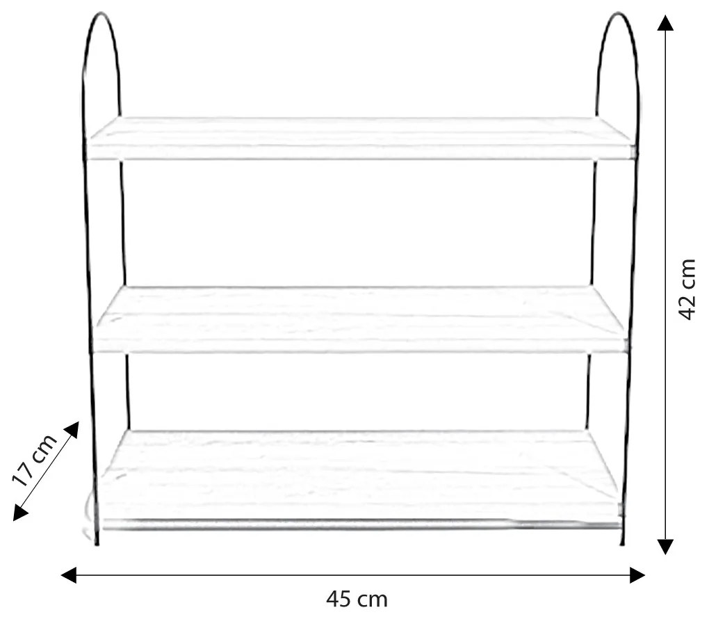 Raft de bucătărie Hammel (Stejar + Negru). 1073537