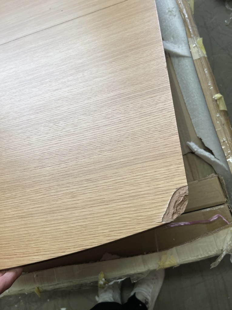 OFERTA Masa de dining VITRO II cu blat decor stejar 120(160)x80, extensibila II. calitate