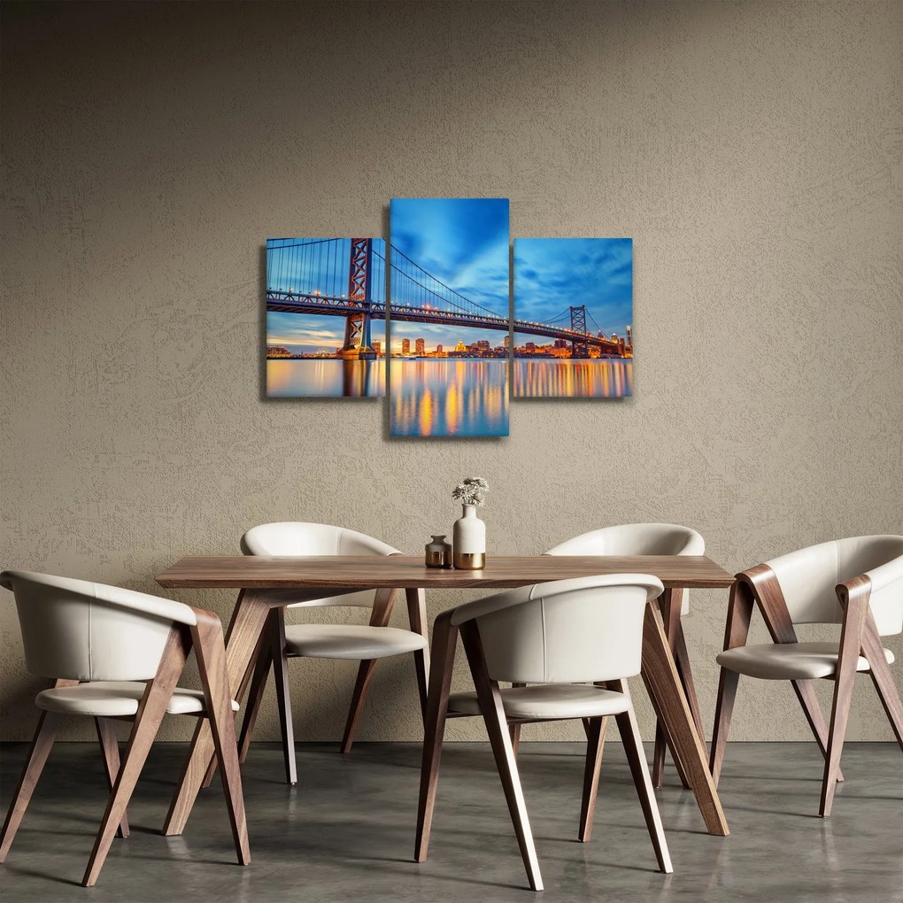 Tablou - Podul Benjamin Franklin, Philadelphia (90x60 cm)