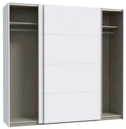 Dulap cu oglindă KARO, 220 x 210 cm, alb