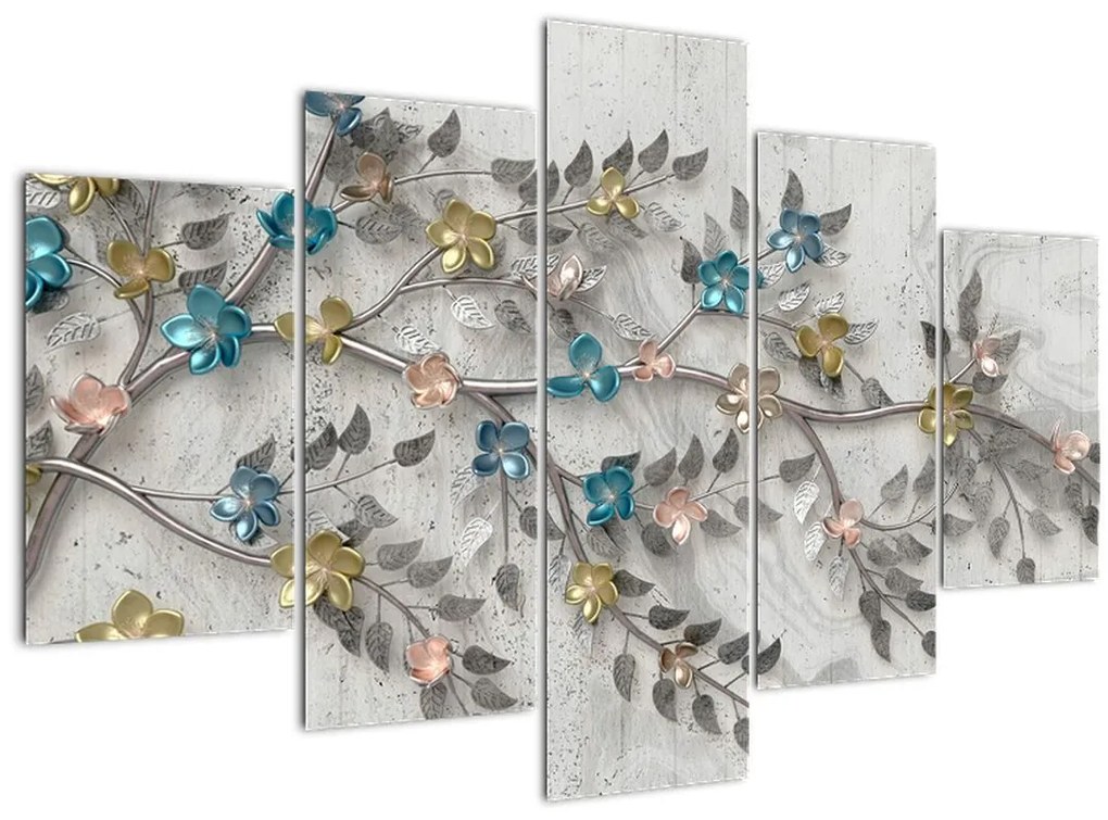 Tablou - Pe creangă - abstract (150x105 cm)