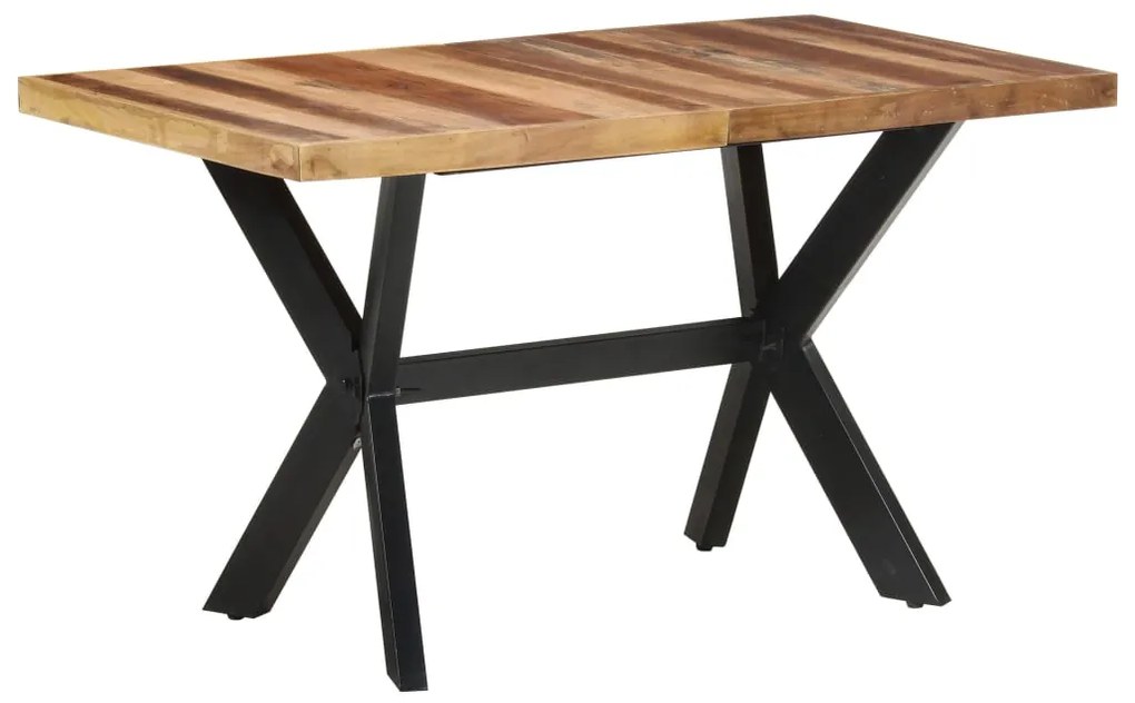 321546 vidaXL Masă de bucătărie, 140x70x75 cm, lemn masiv, finisaj miere