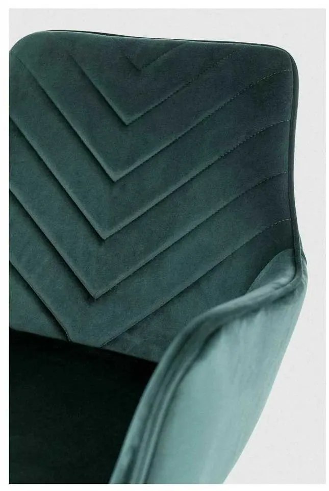 Scaun de bucătărie Maya Velvet, verde