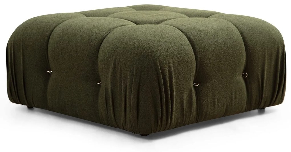 Taburet tapițat Bubble Pouffe - Green