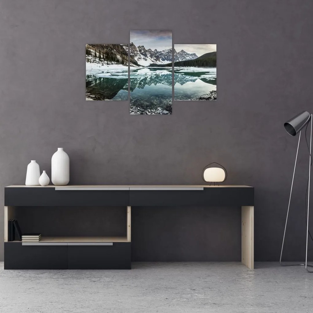 Tablou - lacul iarna (90x60 cm)