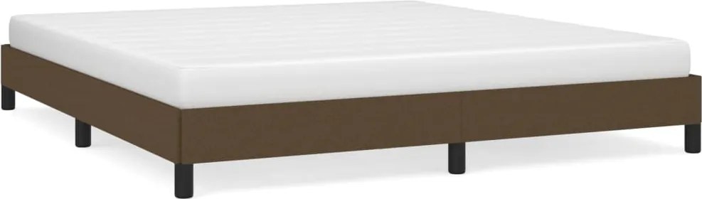 vidaXL Cadru de pat fără saltea, maro închis, 180x200 cm, textil