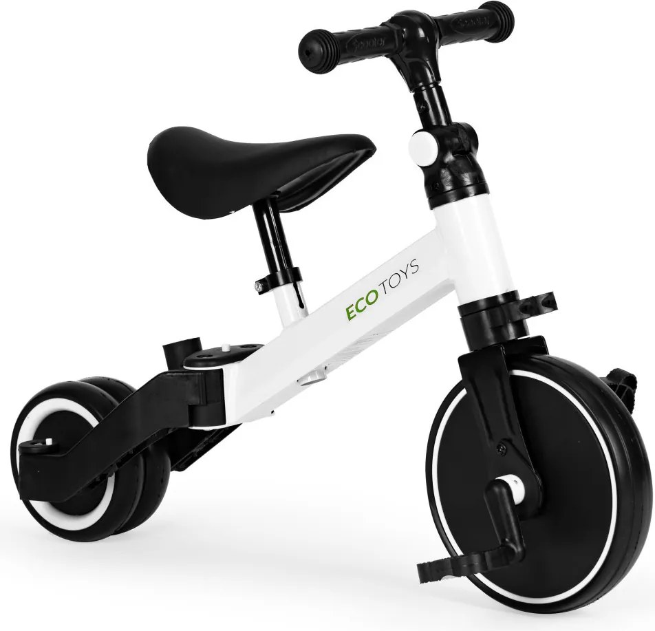 Triciclu cu trei roți cu mâner de împins 2 în 1