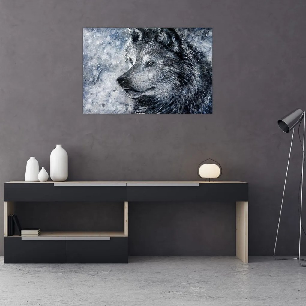 Tablou - Lupul din desene animate (90x60 cm)