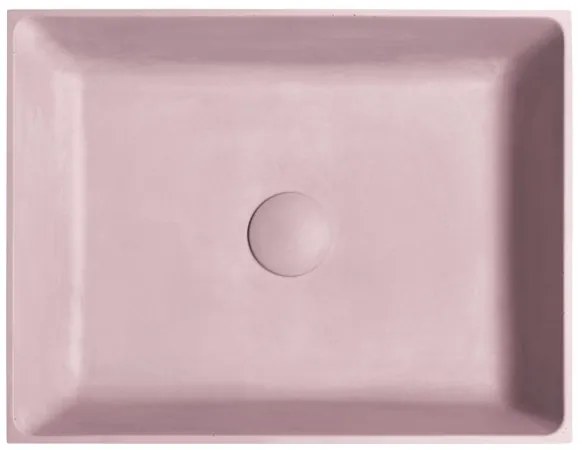 Sapho - Lavoar pentru montare pe blat 47,5x36,5 cm beton/roz
