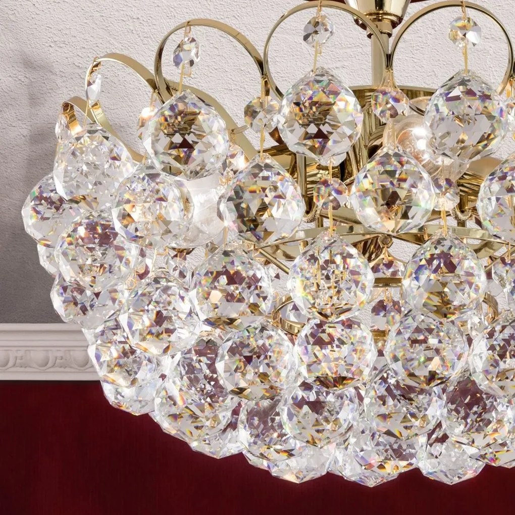 Lustra cristal Asfour, KRISTALL KLASSISCH auriu 40cm