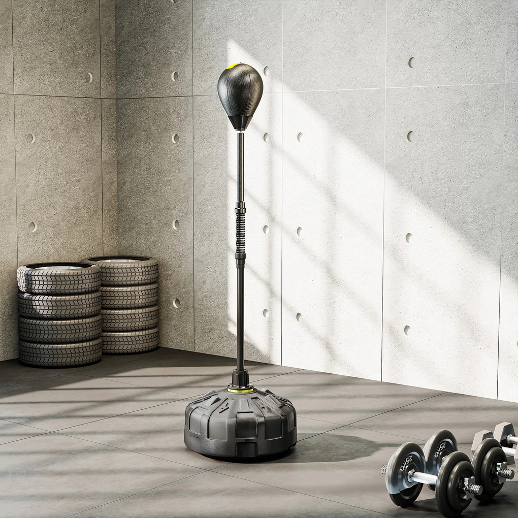 SPORTNOW Sac de box cu suport reglabil 145–180 cm, bază umplută, negru | Aosom Romania