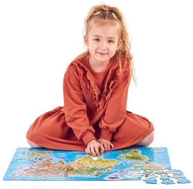 Puzzle Harta lumii Popular, 160 piese