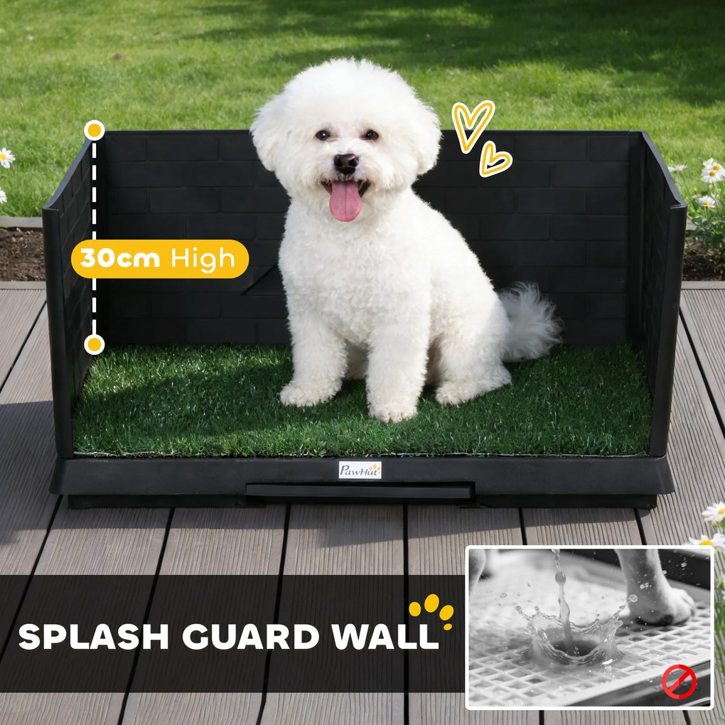 PawHut Toaletă pentru câini cu tavă detașabilă, 75 x 51 x 36,5 cm | Aosom Romania