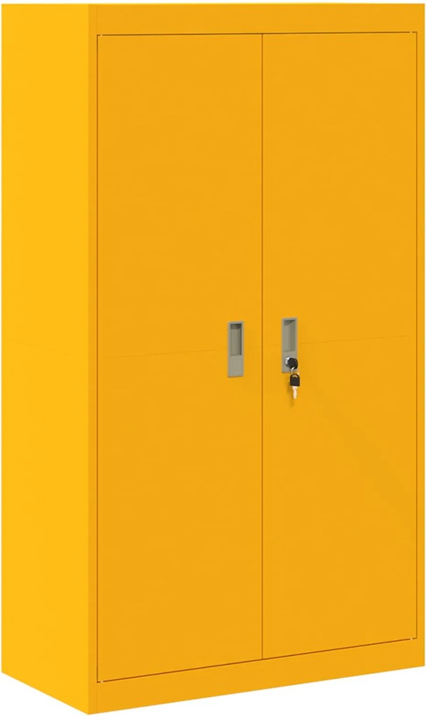 vidaXL Dulap de depozitare Galben muștar 80 x 40 x 140 cm Oțel