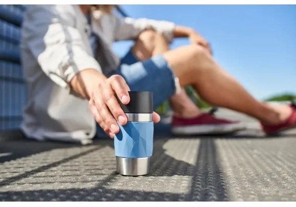 Cană termos Tefal 300 ml COMPACT MUG oțel inoxidabil/albastru
