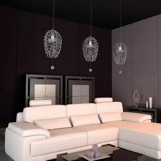 Aplica de perete moderna Vision, design LUX cristal ROSÉE BALL