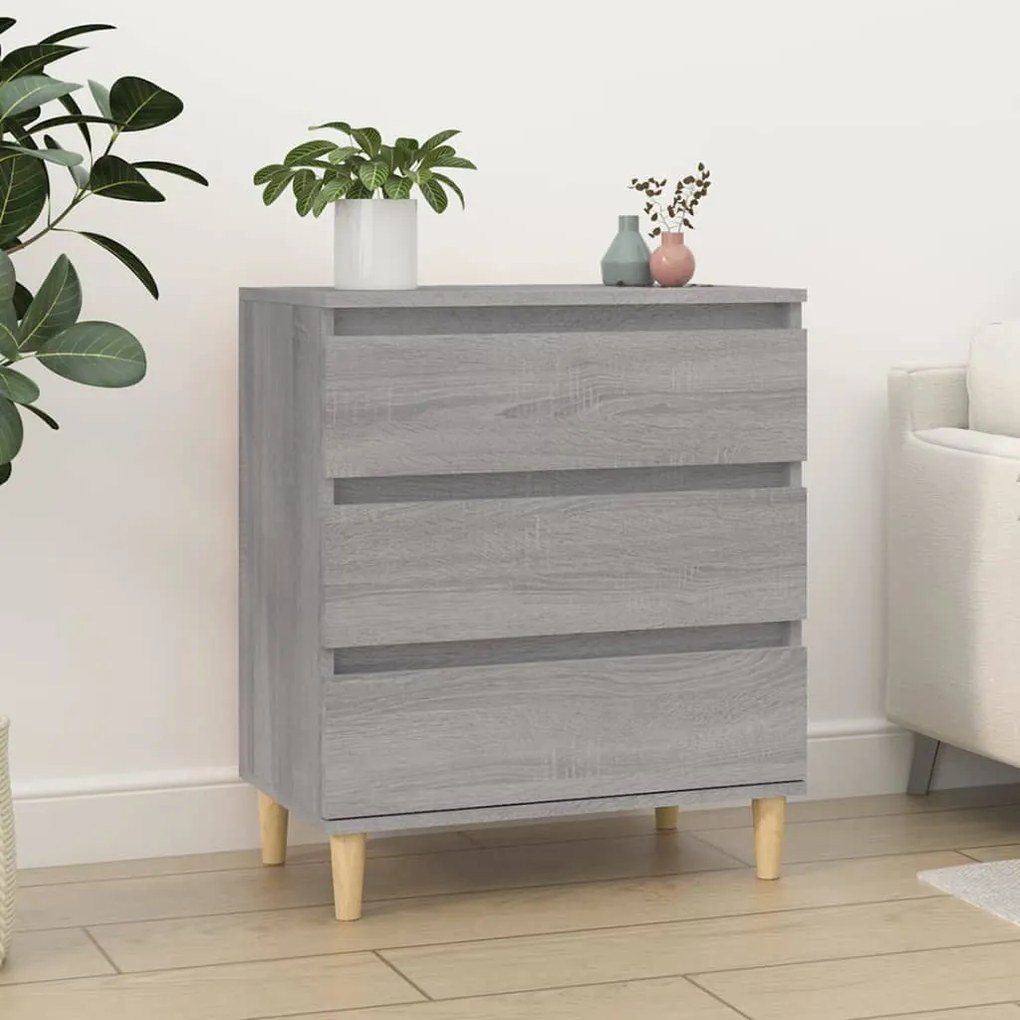 vidaXL Servantă, sonoma gri, 60x35x70 cm, lemn prelucrat