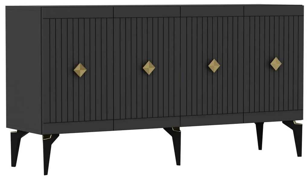 Dulap Midas Anthracite and Gold