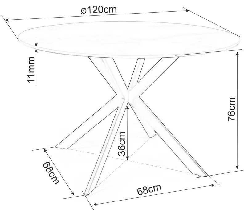 Masa de bucaterie Talia, gri/negru