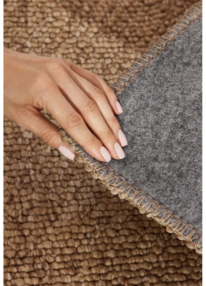 Covor tip traversă maro deschis lavabil 80x240 cm Rocco Caramel – Elle Decoration