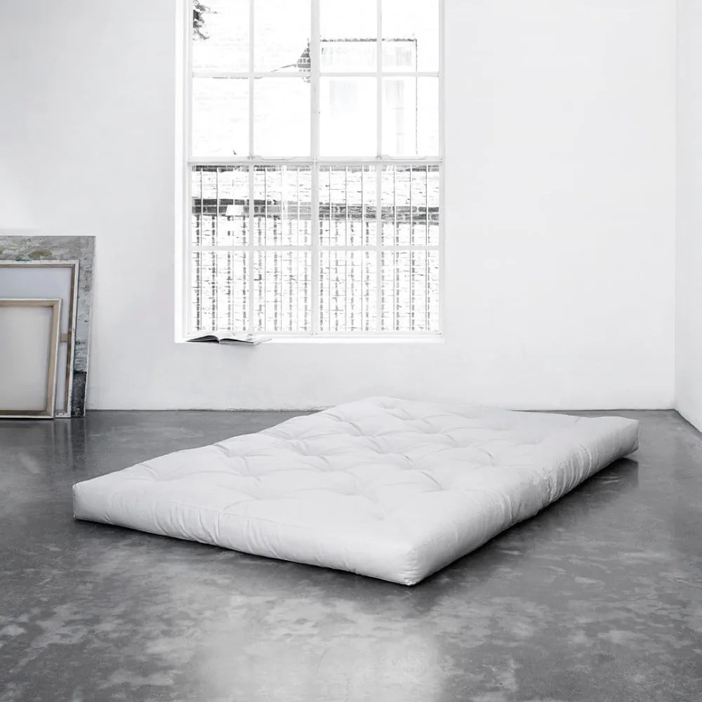 Saltea futon albă mediu-fermă 140x200 cm Comfort Natural – Karup Design