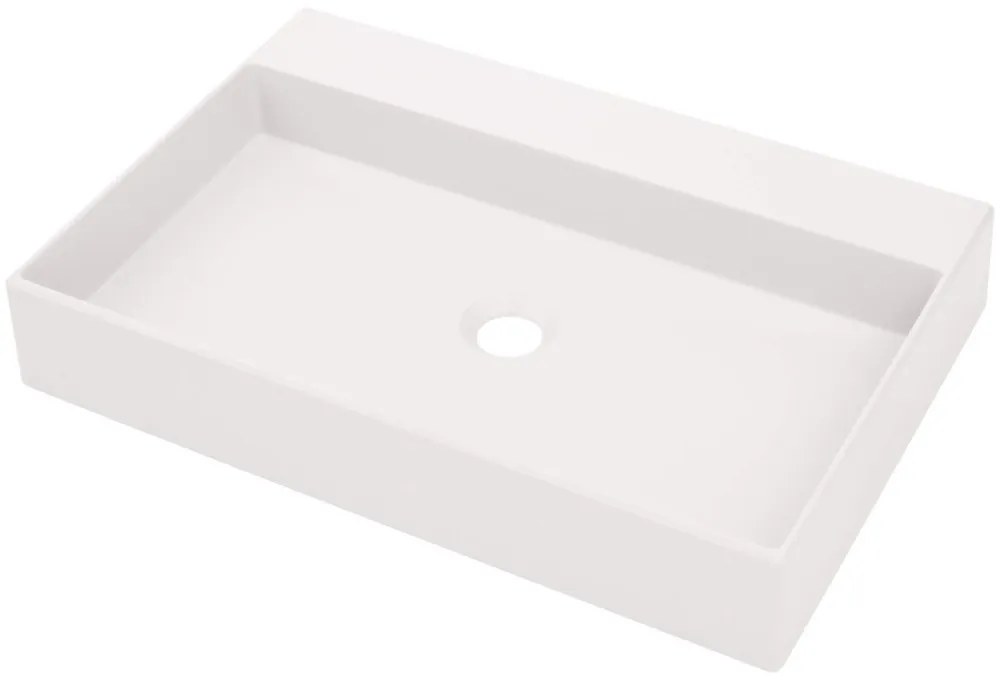 Lavoar pe blat Deante Correo alb 40x60cm