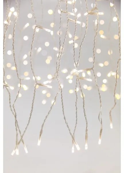 Perdea LED de Crăciun de exterior CURTAIN 360xLED/8,4W/230V 2x2 m IP44 alb cald + telecomandă