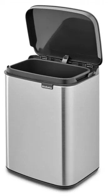 Coș de gunoi Brabantia Bo Small 4L, oțel mat, rezistent la amprente 1006625
