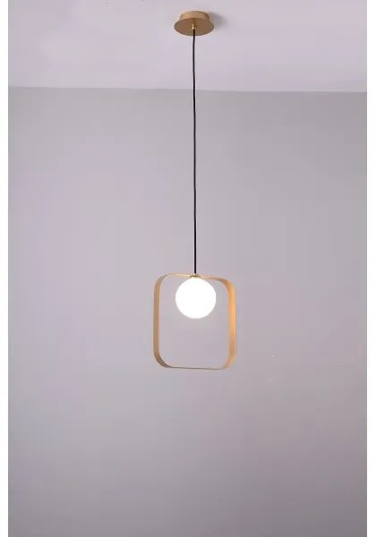 Lustră pe cablu TULA 1xG9/28W/230V aurie unghiulară