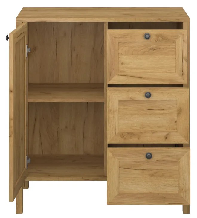 Comodă Keira 1D3S (Stejar craft auriu). 1052991