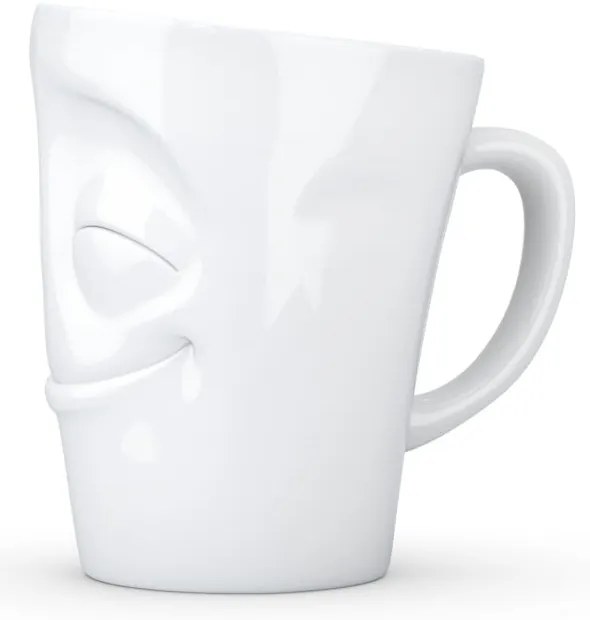 Cană cu toartă din porțelan 58products, 350 ml, alb