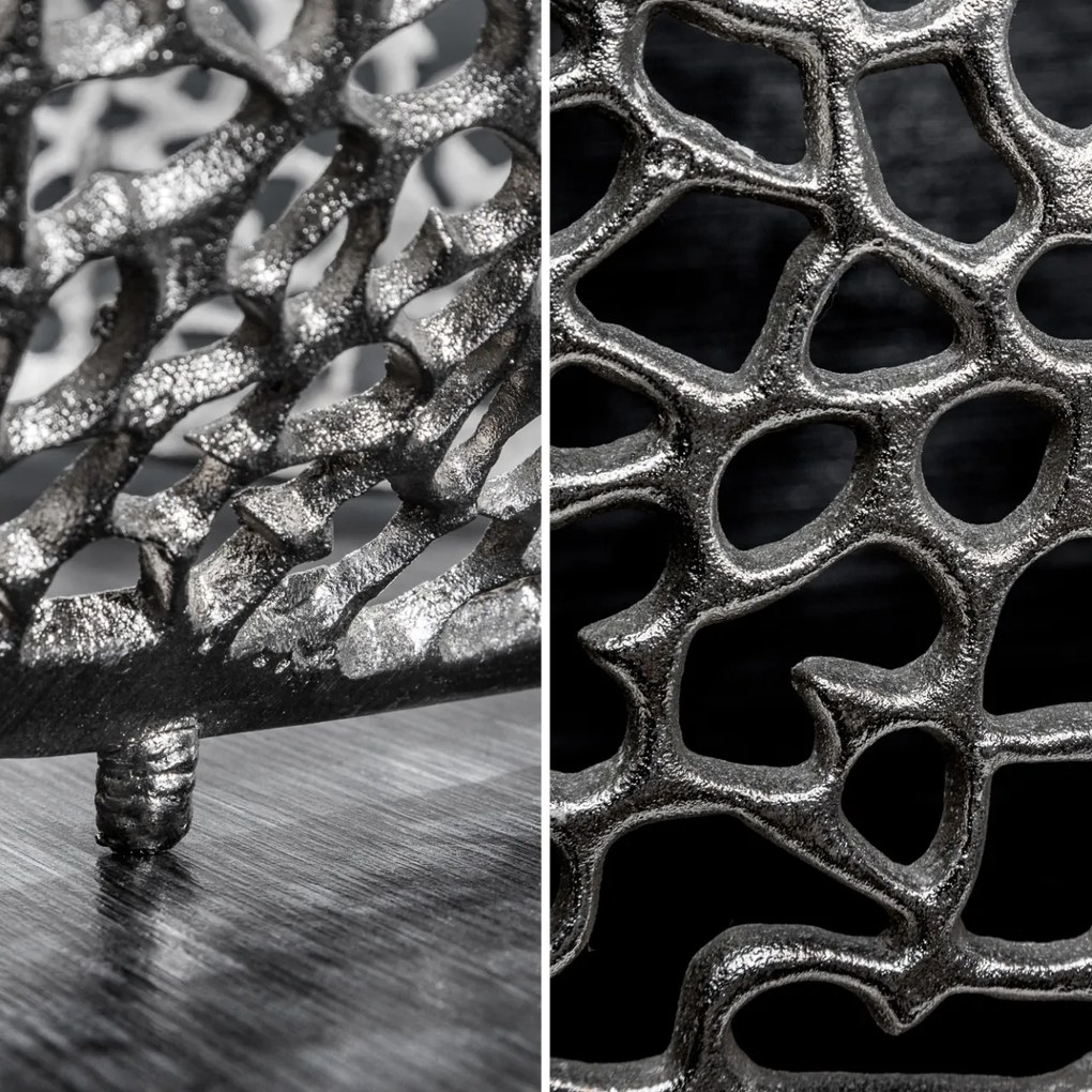 Masuta cu aspect deosebit Leaf 122cm, argintiu A-38939 VC