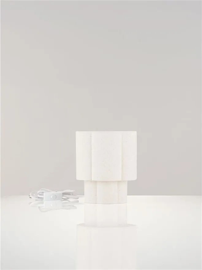 Veioza, Lampa de masa cu abajur bej BLOOSY