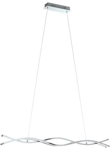 Eglo LASANA 2 96102 - Lustră LED suspendată pe cablu, 2 LED-uri, 35 W, 230 V, 3000 K (lumină caldă), crom lucios