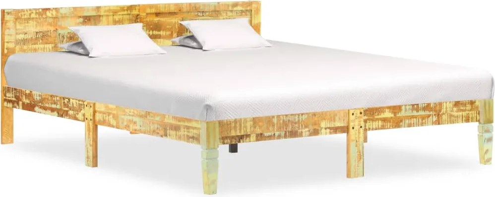 vidaXL Cadru de pat, 180 x 200 cm, lemn masiv reciclat