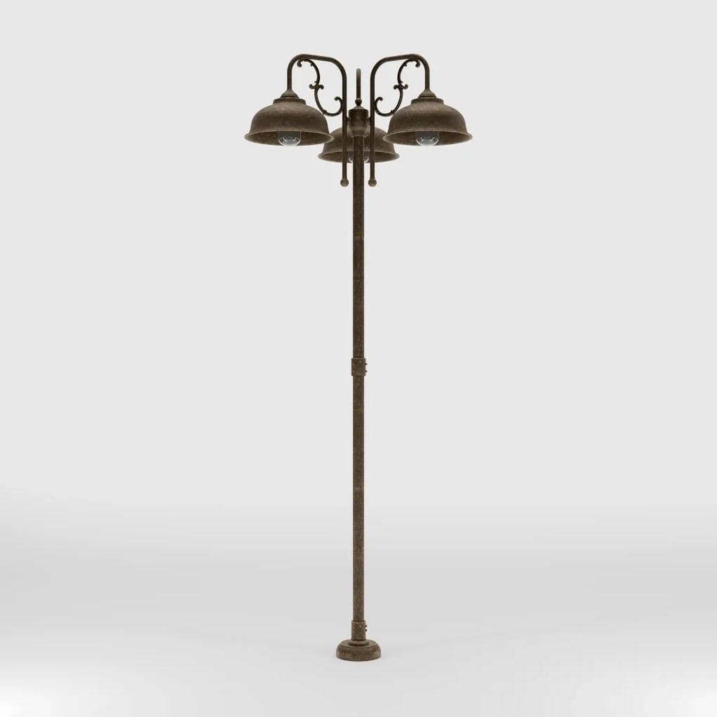 Stalp exterior IP44 realizat manual din alama Lipari