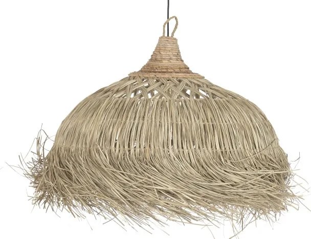 Lustră suspendată din fibre naturale cu franjuri, 75x45x95 cm, „Sorrento"