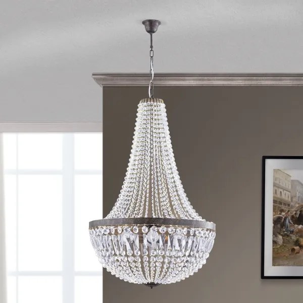 Lustră de cristal pe lanț Orion HL 6-1497/6 ARILA 6xE27/60W/230V maro/patină