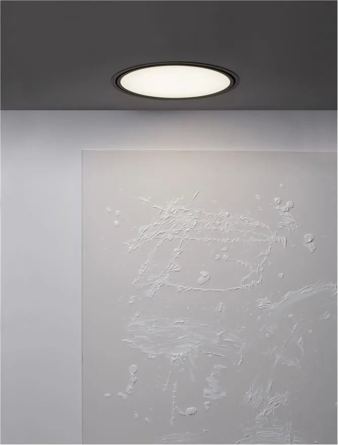 Plafoniera LED incastrabila reglabila PERFECT 60cm negru 3000K Dimmable