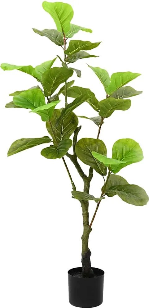 vidaXL Ficus artificial 30 de frunze 125 cm verde